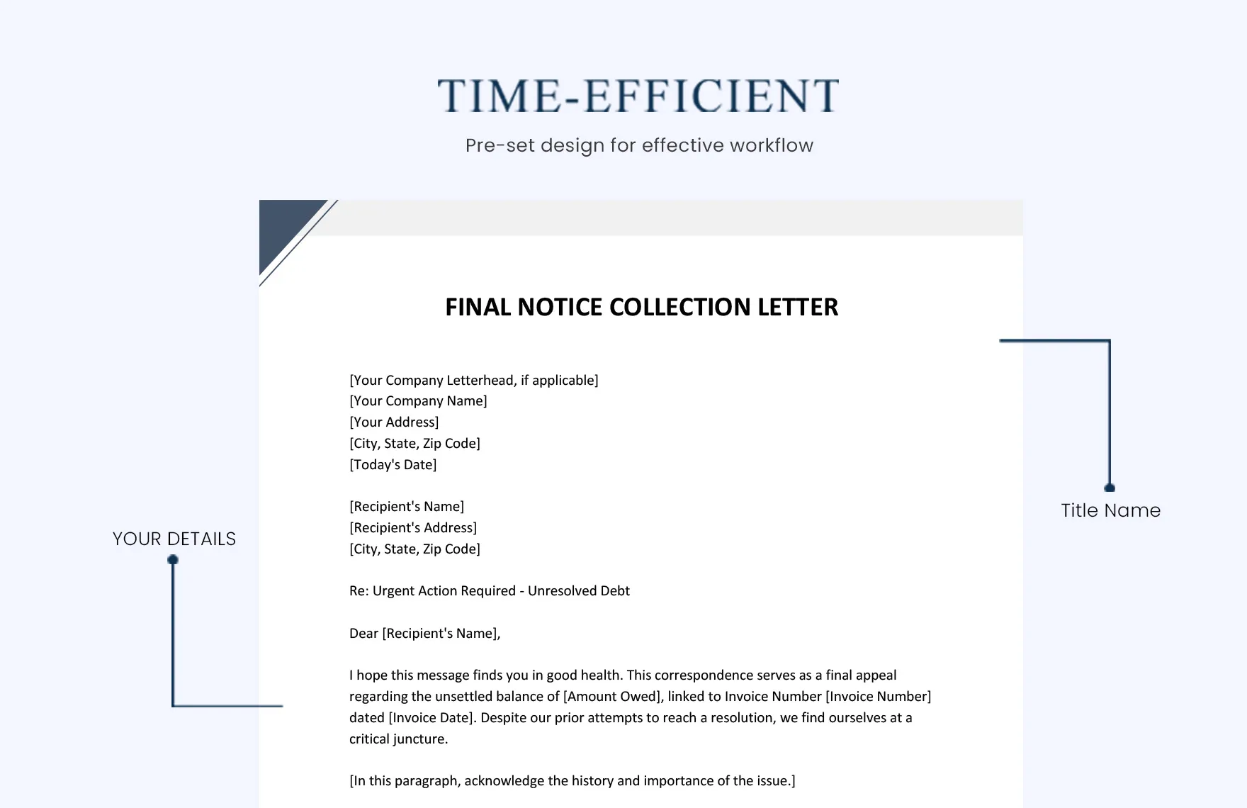 last notice collection letter template