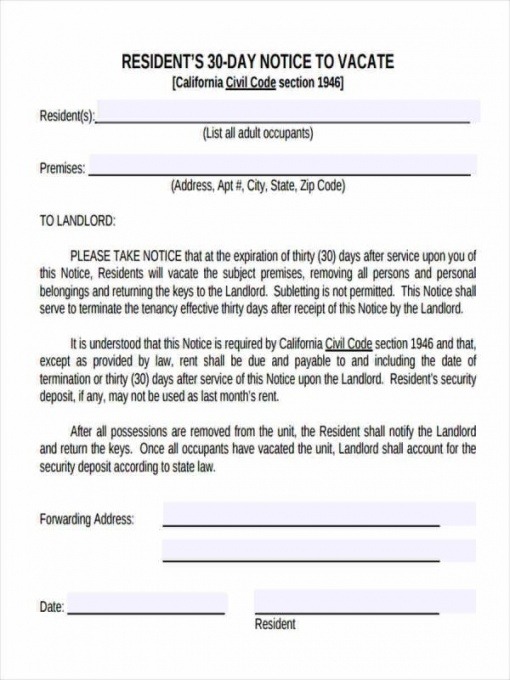 30 Eviction Notice Template Doc Example