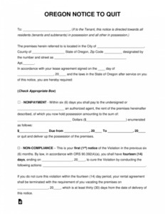 30 Eviction Notice Template Doc Sample