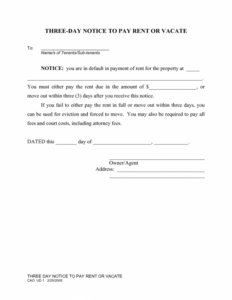 Best Alberta Eviction Notice Template Doc Example