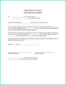 Best Illinois 5 Day Notice Template Pdf Sample