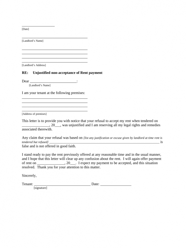Best Tenancy Notice Letter Template From Landlord Doc Sample