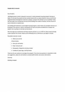 Best Tenancy Notice Letter Template From Landlord Pdf