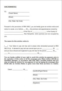 Costum 30 Eviction Notice Template Doc Example