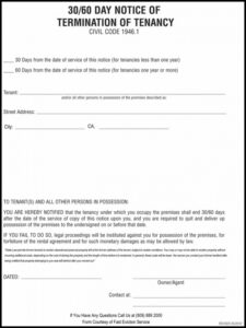 Costum Eviction Notice Nj Template Pdf Example