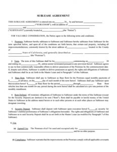 Costum Sublease Eviction Notice Template Pdf Sample