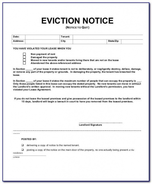 Editable Eviction Notice Nj Template Excel Sample Tacitproject