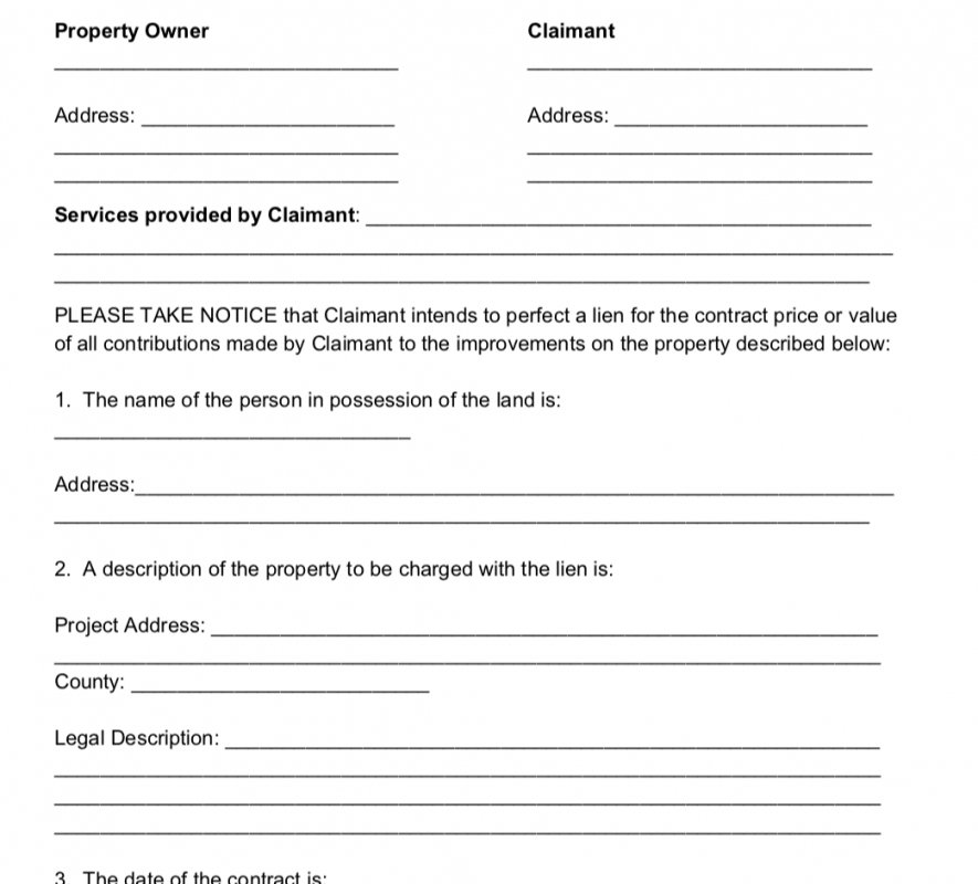 Editable Florida Notice To Owner Form Template Excel
