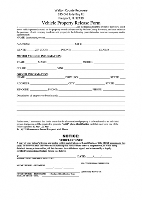 Florida Notice To Owner Form Template Doc Sample