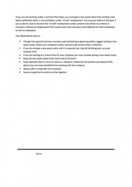 Free Two Weeks Notice Letter Template Pdf Pdf Sample