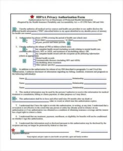 Hipaa Privacy Notice Template Excel Sample