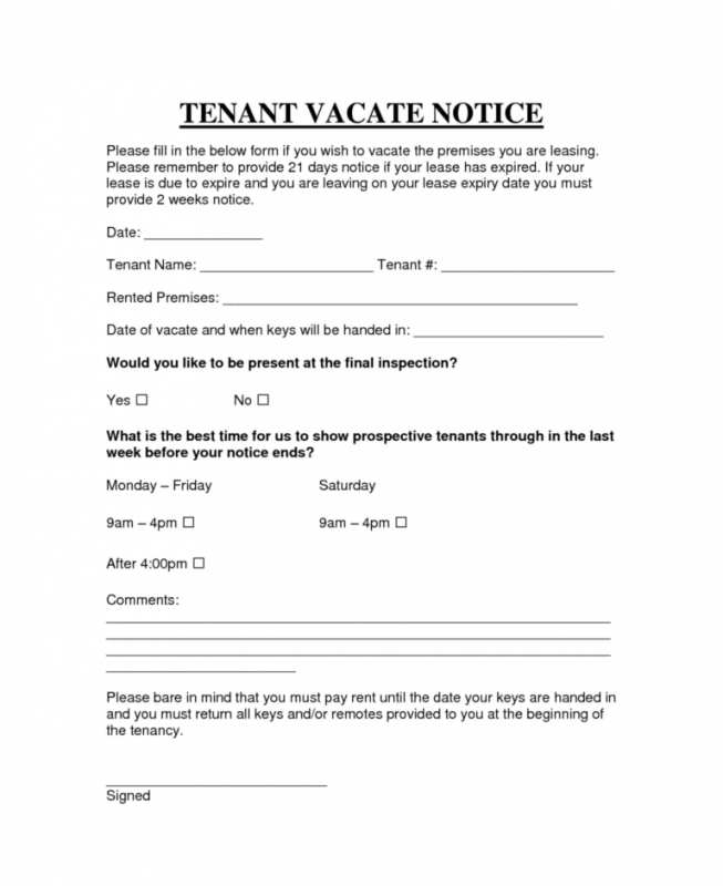 Printable Notice Of Eviction Letter Template Pdf