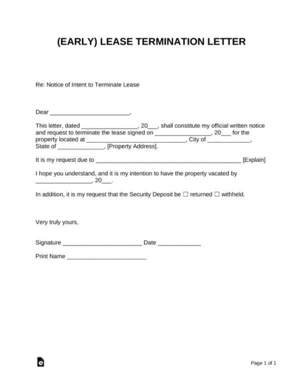 Tenancy Notice Letter Template From Landlord Pdf