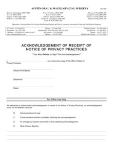 Best Hipaa Notice Of Privacy Practices Template 2015 Excel