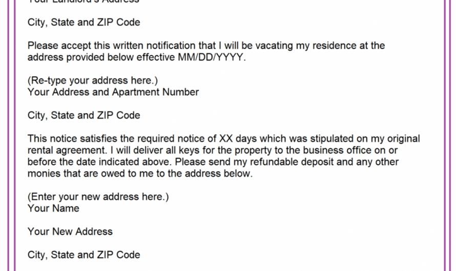 Immediate Eviction Notice Template