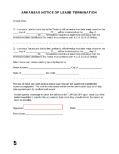 Best Notice Of Nonrenewal Of Lease By Tenant Template Pdf Sample