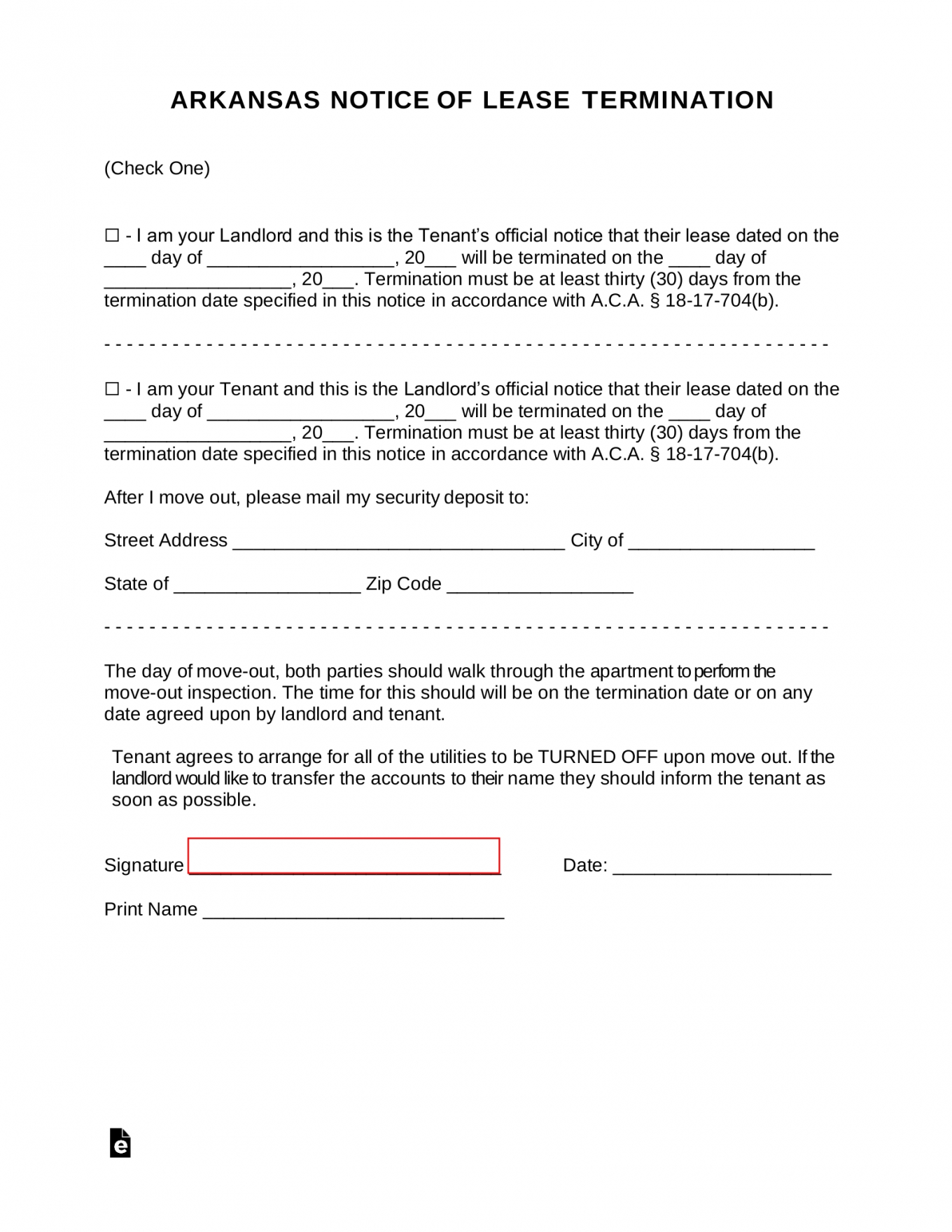Best Notice Of Nonrenewal Of Lease By Tenant Template Pdf Sample