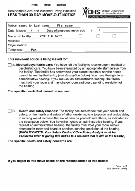 Best Template For 30 Day Notice To Move Out Doc Example Tacitproject 