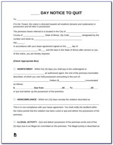 Costum 30 Day Notice To Roommate Template Doc