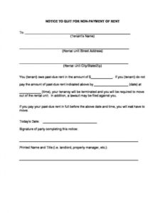 Costum Eviction Notice Template Nc Pdf Example