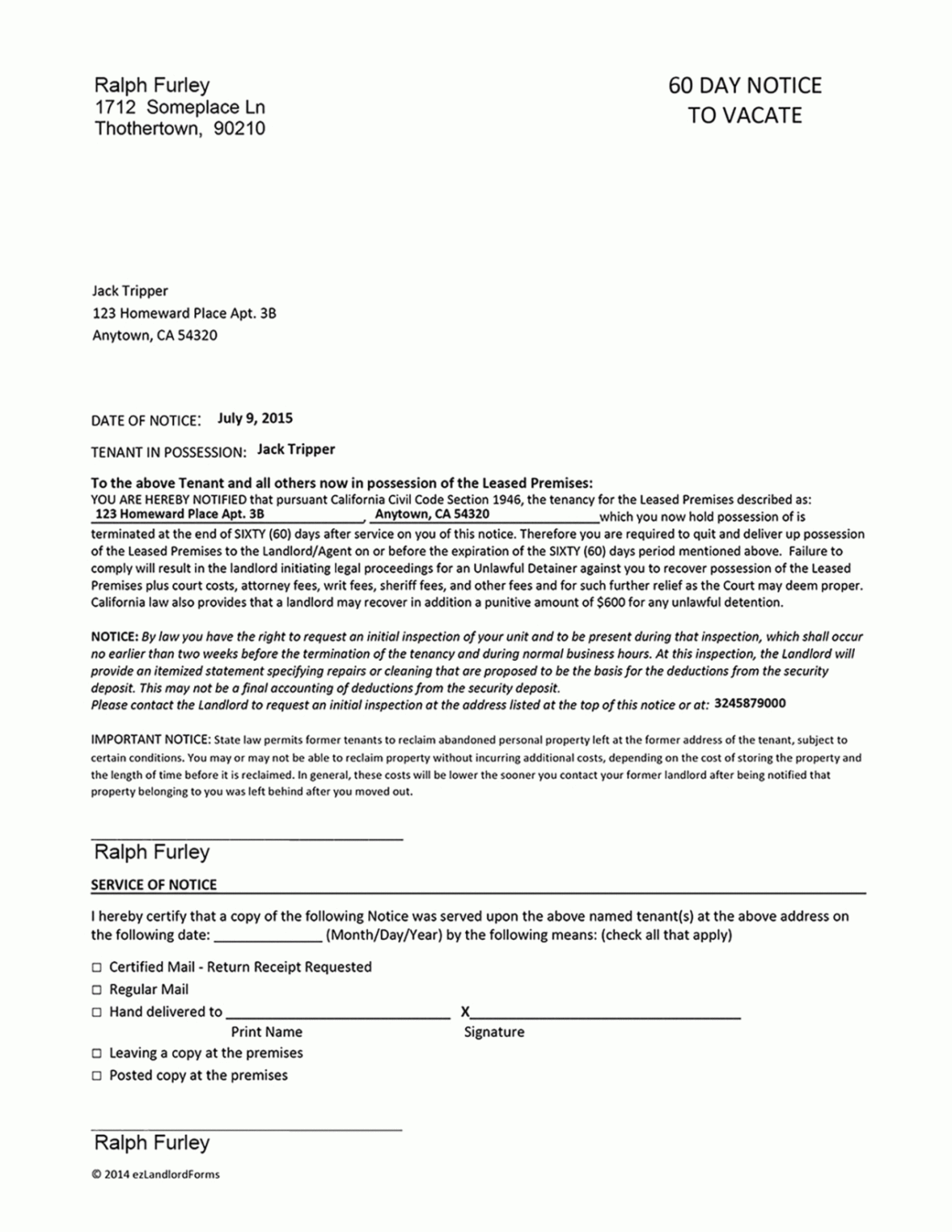 Costum Giving Notice To Tenants Letter Template Doc Sample Tacitproject 4664