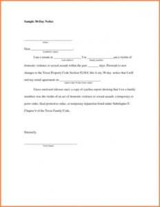 Costum Landlord Notice To Vacate Template Doc