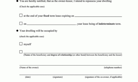 Costum Notice Of Nonrenewal Of Lease By Tenant Template Excel