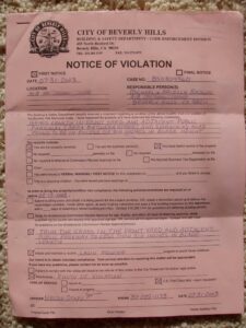 Costum Parking Violation Notice Template Word Example