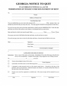 Costum Rental Eviction Notice Template Doc