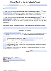 Costum Template For 30 Day Notice By Tenant Word Sample