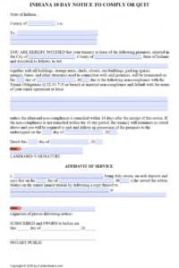 Costum Unconditional Quit Notice Template Doc