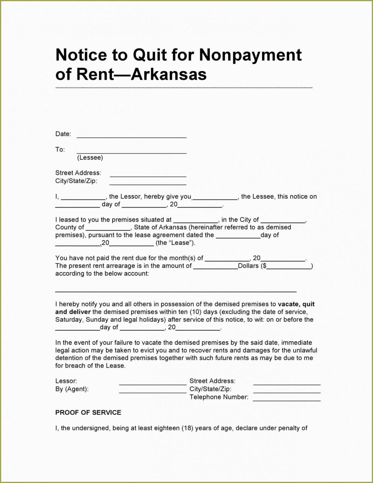 Editable Eviction Notice Template Nc Example Tacitproject