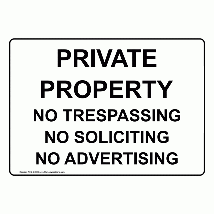 Editable No Trespassing Notice Template Doc Tacitproject 4408