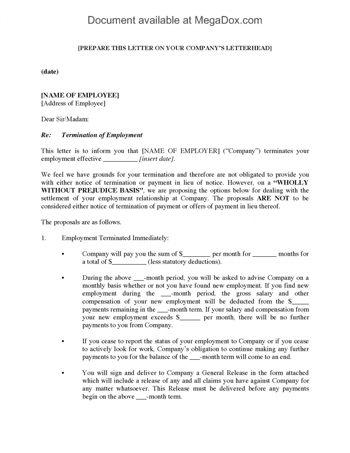 default notice letter template mortgage