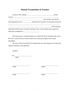 Free Notice Of Nonrenewal Of Lease By Tenant Template Word Example