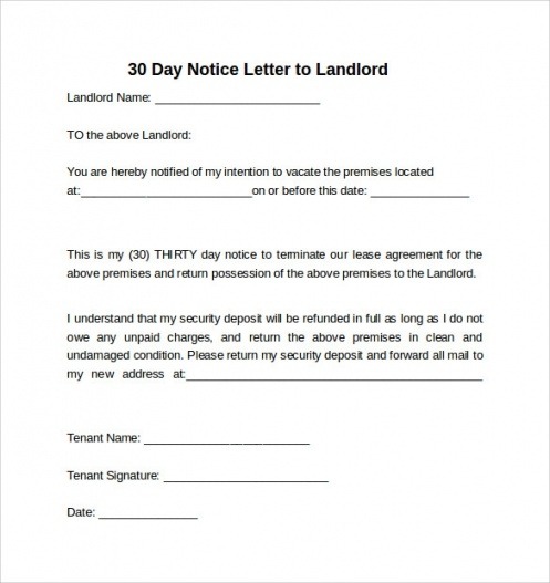 Moving Out Notice Letter Template PDF Example Tacitproject