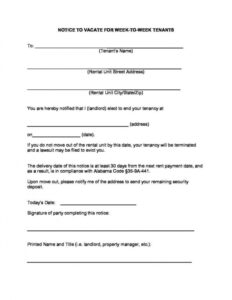 Notice To Quit Tenancy Template Pdf