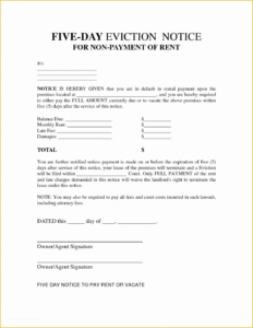 Printable Louisiana Eviction Notice Template Doc Sample