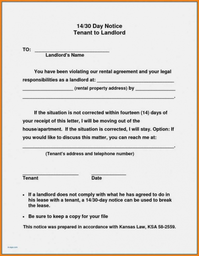 Professional Notice To Tenant To Move Out Template Word Sample Tacitproject 3893