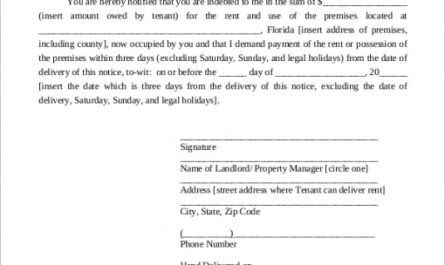 Professional Template Eviction Notice Letter  Sample