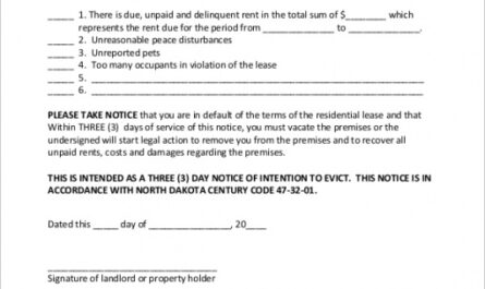 Professional Writing An Eviction Notice Template Word Example