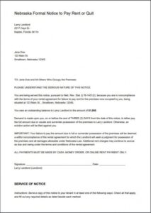 Writing An Eviction Notice Template Pdf Sample