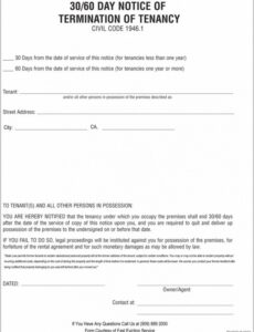 3 Day Eviction Notice California Template Doc Example