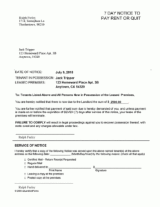 60 Day Lease Termination Notice Template