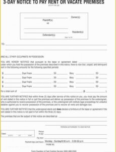 Best Eviction Notice Form California Template Excel Sample