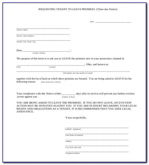 Best Eviction Notice Form California Template  Sample