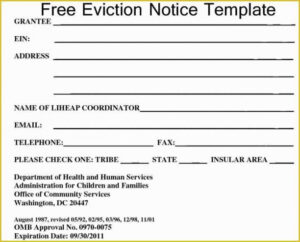 Costum Eviction Notice Oregon Template Word Example