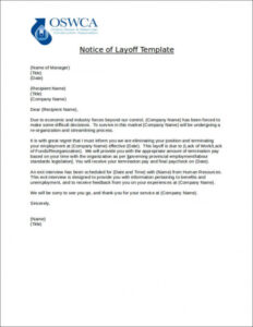 Costum Notice To Employer Template Doc Sample