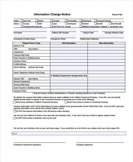 Ecn Engineering Change Notice Template Word Sample - Tacitproject