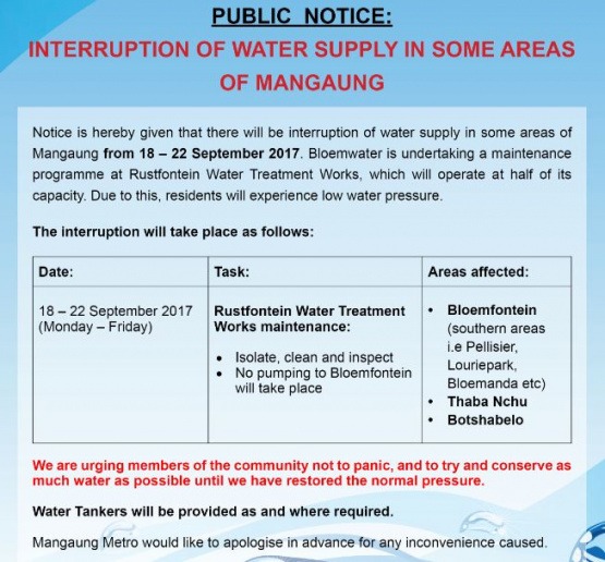 Editable Water Shut Off Notice Template Word Example